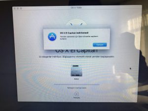 OS X El Capitan İndirilemedi