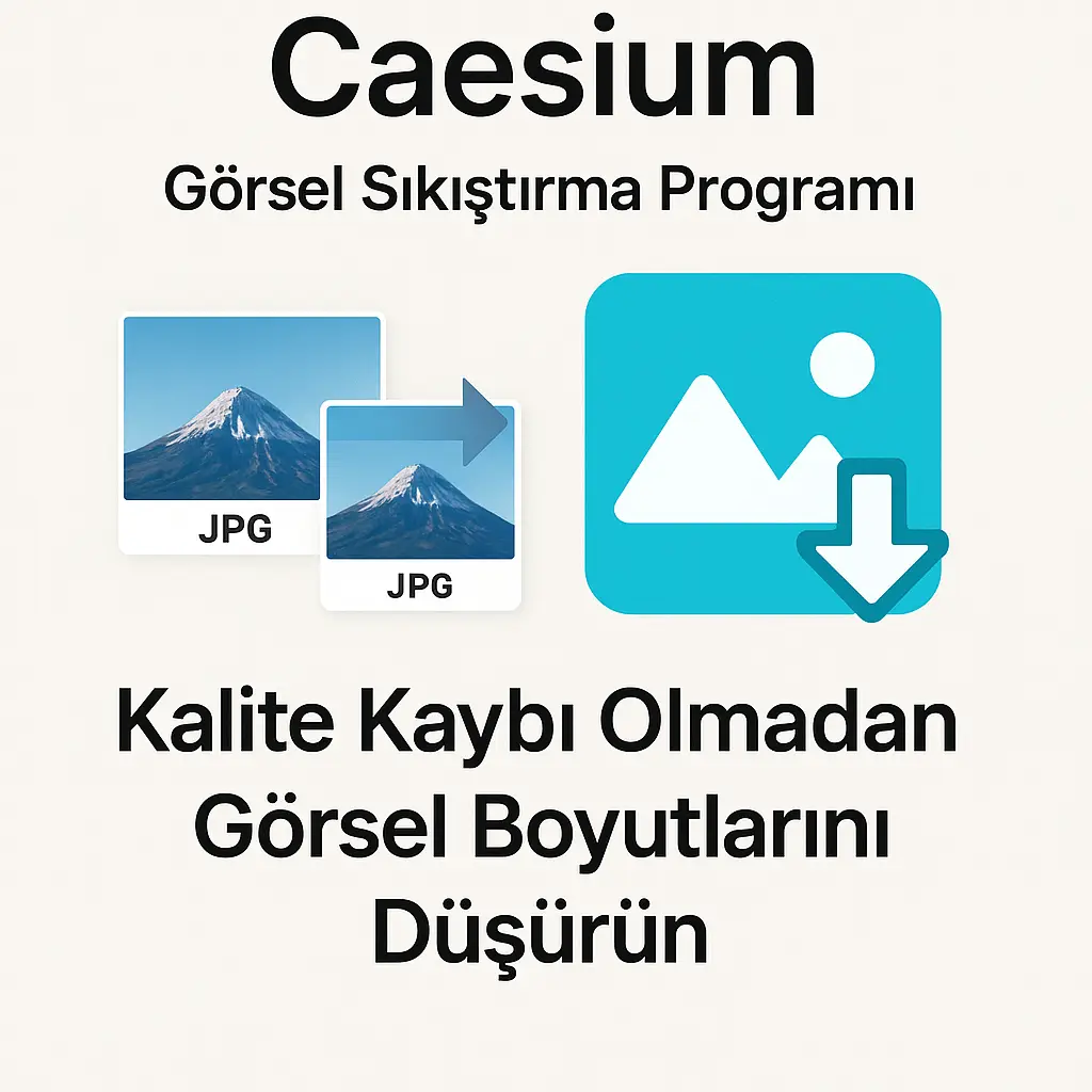 Caesium Görsel Sıkıştırma Programı Nedir? | Kalite Kaybı Olmadan Görsel Küçültme